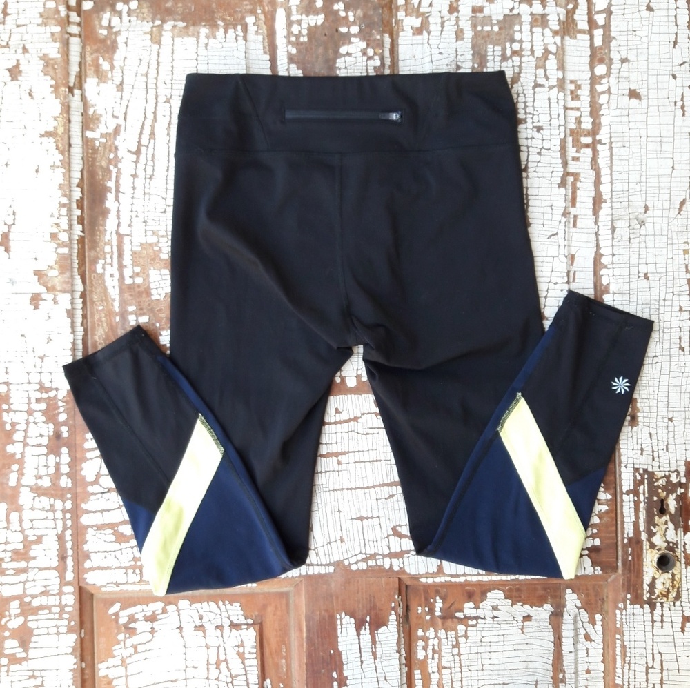 Athleta Color Block Sonar Leggings Small - image 3